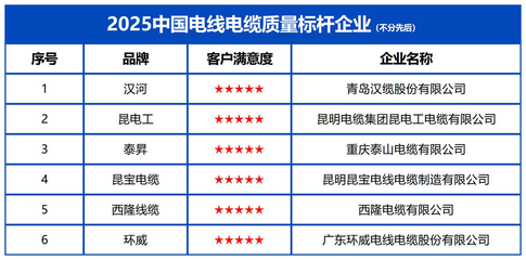 2025中国电线电缆质量标杆企业 重庆技术服务助力质量强国建设，引领行业高质量转型
